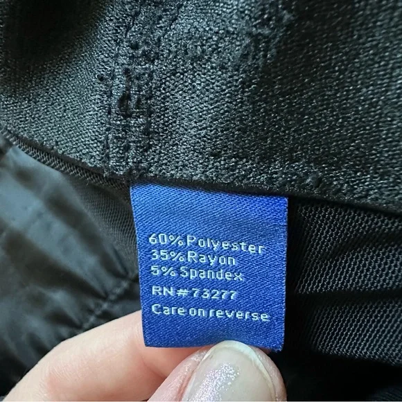 Women's 10 Petite Apt. 9 Magic Waist Tummy Control Black Bootcut Dress Pants - Picture 5 of 8